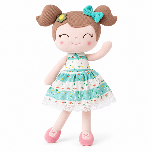 Personalized 16-inch Gloveleya Spring Girl Doll Green - Gloveleya Official