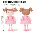 Cargar la imagen en la vista de la galería, Personalized 16 - inch Gloveleya Strawberry Girl Plush doll Perfect 1st birthday gift Spring Girl Series - Gloveleya Official
