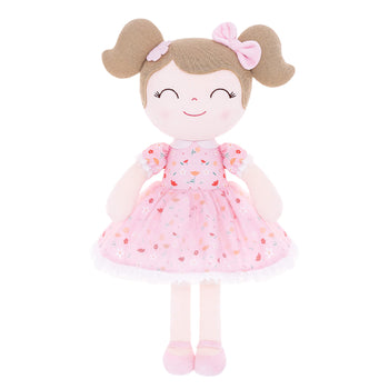 Personalized Gloveleya Garden Pink Flower Girls Dolls Pink - Gloveleya Official