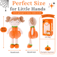 Carica l'immagine nel visualizzatore della galleria, Personalized Halloween Doll Gift Set – Custom Pumpkin Doll & Witch Doll - Gloveleya Official
