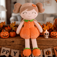 Carica l'immagine nel visualizzatore della galleria, Personalized Halloween Doll Gift Set – Custom Pumpkin Doll & Witch Doll - Gloveleya Official
