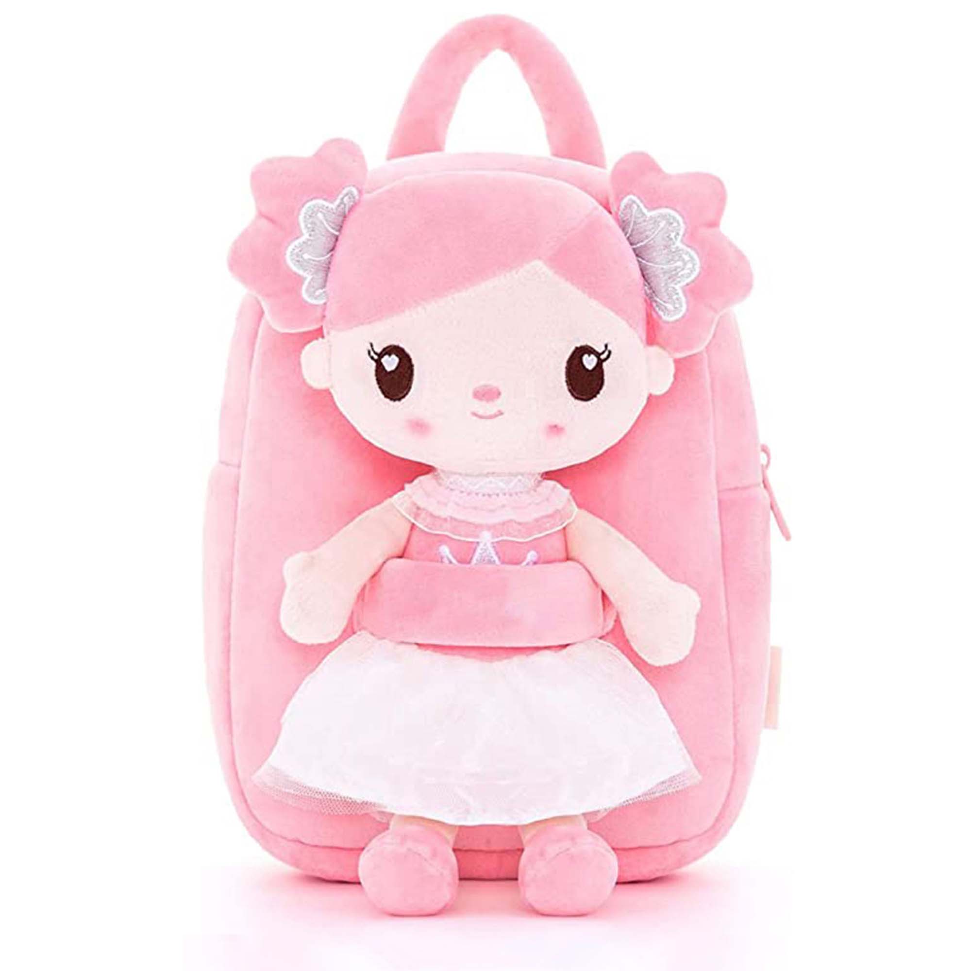 [Descuento automático del 20 %] Mochila personalizada de 9 pulgadas con muñecas de peluche rizadas 