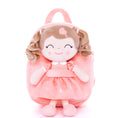 Load image into Gallery viewer, [Auto 20% OFF] Personalized 9 - inch Plush Curly Girl Dolls Backpack - Gloveleya Official
