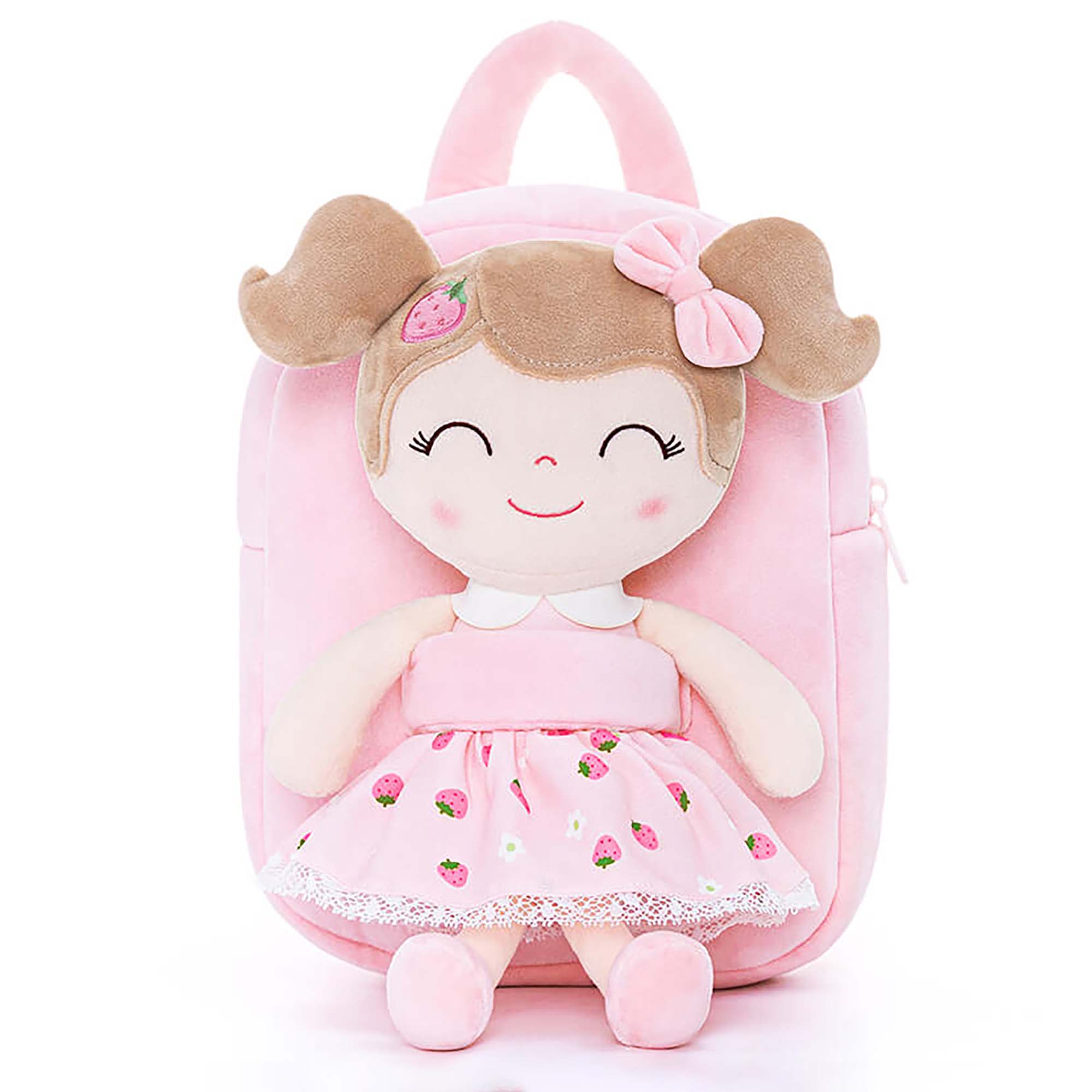 [Descuento automático del 20 %] Mochila personalizada de 9 pulgadas con muñecas de peluche rizadas 