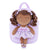 Personalized Gloveleya Curly Ballet Girl Dolls Backpack Tanned Skin Purple 9inches - Gloveleya Offical