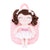 Personalized Gloveleya Curly Ballet Girl Dolls Backpack White 9inches
