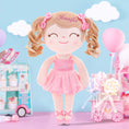 Load image into Gallery viewer, Personalized Gloveleya Curly Ballet Girl Princess Dolls Peach 13 inches - Gloveleya Offical
