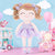 Personalized Gloveleya Curly Ballet Girl Princess Dolls Purple 13 inches - Gloveleya Offical