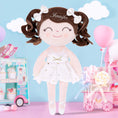 Cargar la imagen en la vista de la galería, Personalized Gloveleya Curly Ballet Girl Princess Dolls White 13 inches - Gloveleya Offical
