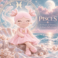 Load image into Gallery viewer, Pisces Zodiac Doll Gift Set – 17-Inch Birthday Gift for Girls - Gloveleya Official
