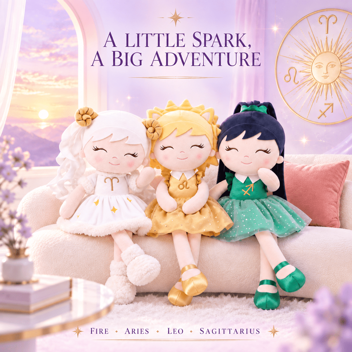 Pisces Zodiac Doll Gift Set – 17-Inch Birthday Gift for Girls - Gloveleya Official