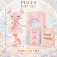Load image into Gallery viewer, Pisces Zodiac Doll Gift Set – 17-Inch Birthday Gift for Girls - Gloveleya Official
