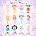 Load image into Gallery viewer, Pisces Zodiac Doll Gift Set – 17-Inch Birthday Gift for Girls - Gloveleya Official
