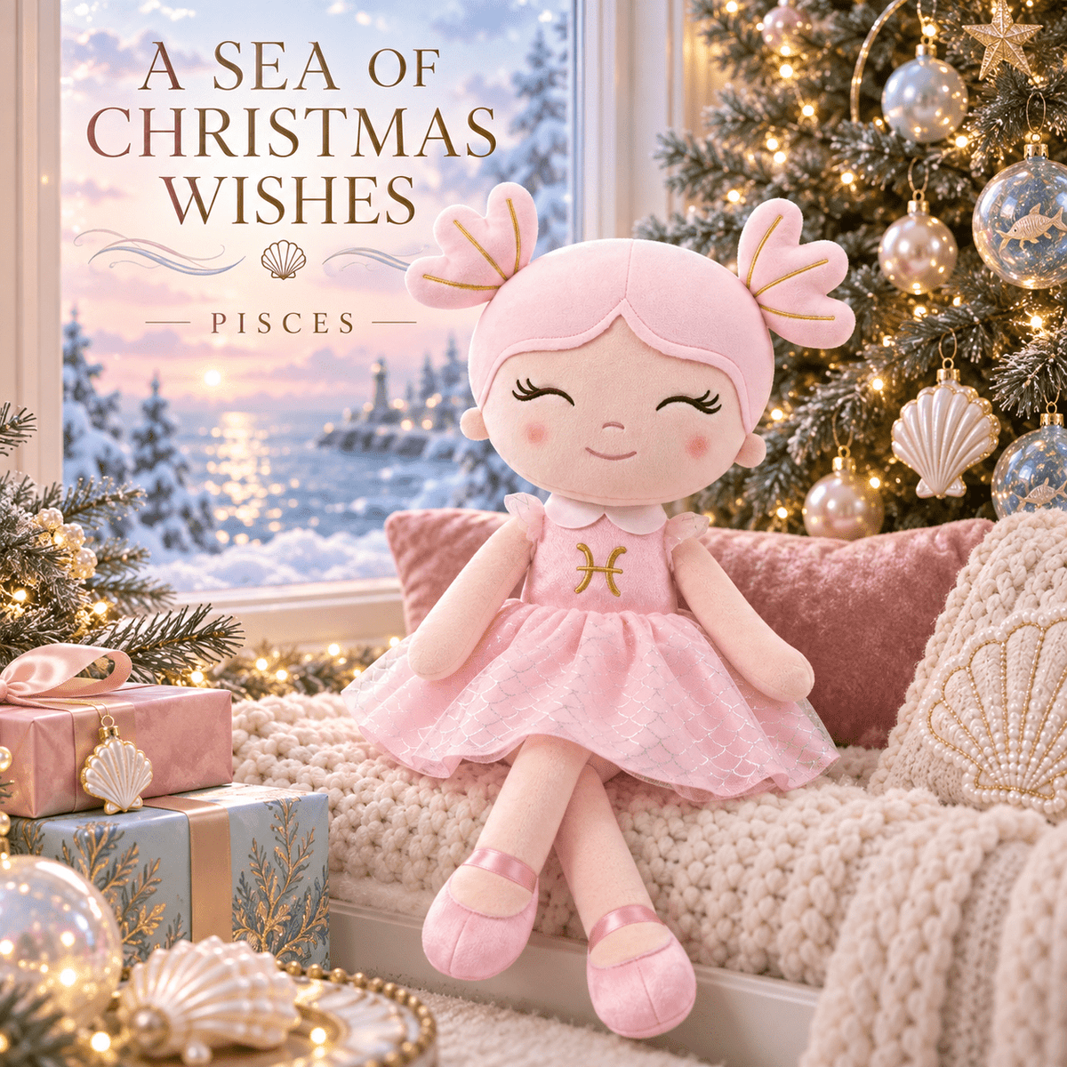 Pisces Zodiac Doll Gift Set – 17-Inch Birthday Gift for Girls - Gloveleya Official