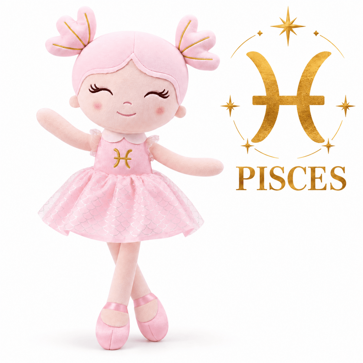 Pisces Zodiac Doll Gift Set – 17-Inch Birthday Gift for Girls - Gloveleya Official