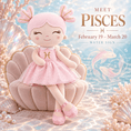 Load image into Gallery viewer, Pisces Zodiac Doll Gift Set – 17-Inch Birthday Gift for Girls - Gloveleya Official

