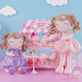 Load and play video in Gallery viewer, Gloveleya 16-inch Personalized Plush Dolls Curly Love Heart Princess Dolls - Pink
