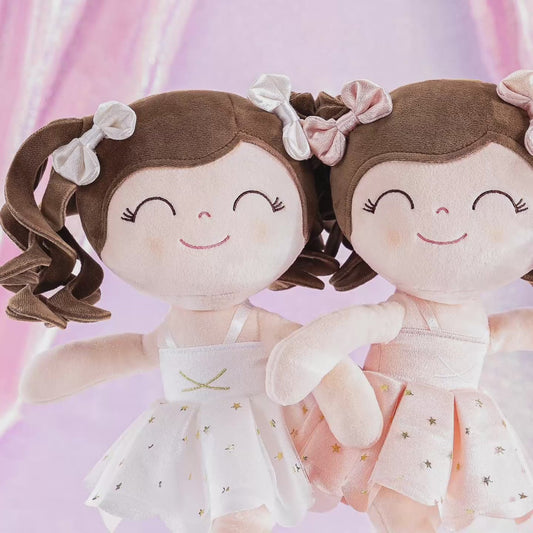 Muñecas de peluche personalizadas Gloveleya de 14 pulgadas Muñecas bailarinas rizadas Ballet Dream 