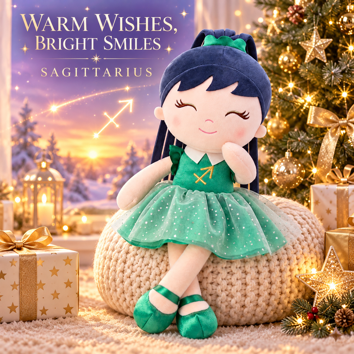 Sagittarius Zodiac Doll Gift Set – 17-Inch Birthday Gift for Girls - Gloveleya Official