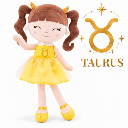 Taurus Zodiac Doll Gift Set – 17-Inch Birthday Gift for Girls - Gloveleya Official