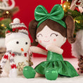 Charger l'image dans la visionneuse de la galerie, (US Only) Gloveleya 12 - inch Christmas Baby Girl Gifts Plush Doll Green - Gloveleya Official
