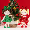 Cargar la imagen en la vista de la galería, (US Only) Gloveleya 12 - inch Christmas Baby Girl Gifts Plush Doll Green - Gloveleya Official
