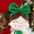 Cargar la imagen en la vista de la galería, (US Only) Gloveleya 12 - inch Christmas Baby Girl Gifts Plush Doll Green - Gloveleya Official
