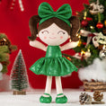 Charger l'image dans la visionneuse de la galerie, (US Only) Gloveleya 12 - inch Christmas Baby Girl Gifts Plush Doll Green - Gloveleya Official
