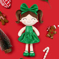 Carica l'immagine nel visualizzatore della galleria, (US Only) Gloveleya 12 - inch Christmas Baby Girl Gifts Plush Doll Green - Gloveleya Official
