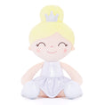 Load image into Gallery viewer, (US Only) Gloveleya 12 - inch Glitter Pinstripe Dress Girl Doll White - Gloveleya Official
