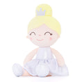 Load image into Gallery viewer, (US Only) Gloveleya 12 - inch Glitter Pinstripe Dress Girl Doll White - Gloveleya Official
