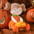 Cargar la imagen en la vista de la galería, (US Only) Gloveleya 18 - inch Halloween Toy Baby Girl Gifts Plush Pumpkin Doll Orange - Gloveleya Official
