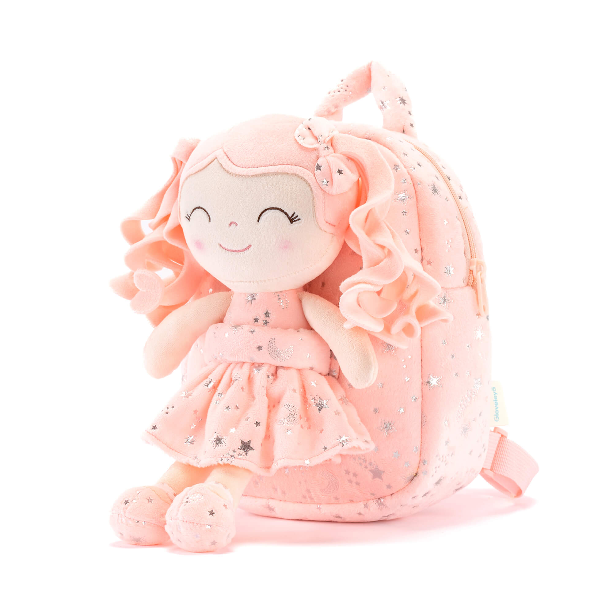 (US Only) Gloveleya 9 - inch Starry Sky Girl Backpack Coral - Gloveleya Official