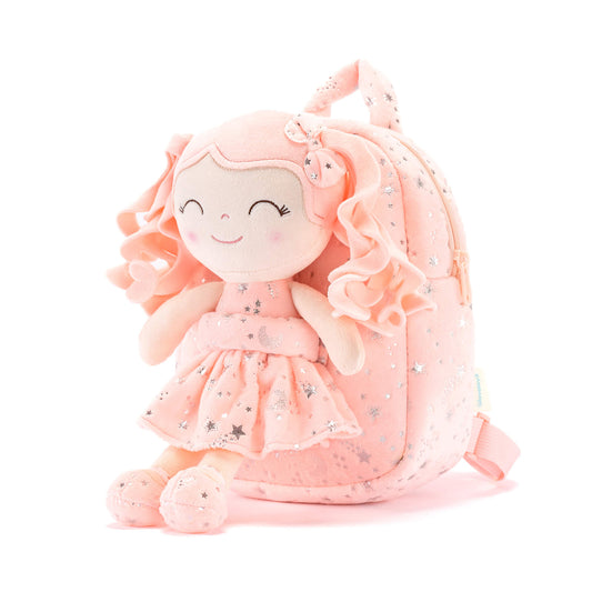 (US Only) Gloveleya 9 - inch Starry Sky Girl Backpack Coral - Gloveleya Official