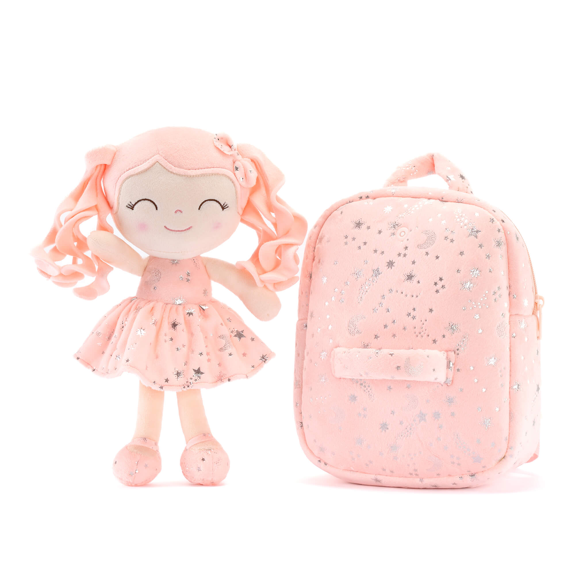 (US Only) Gloveleya 9 - inch Starry Sky Girl Backpack Coral - Gloveleya Official