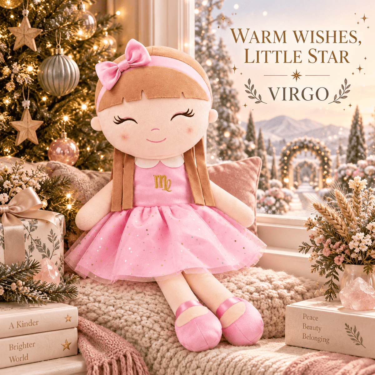 Virgo Zodiac Doll Gift Set – 17-Inch Birthday Gift for Girls - Gloveleya Official