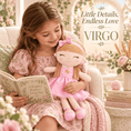 Load image into Gallery viewer, Virgo Zodiac Doll Gift Set – 17-Inch Birthday Gift for Girls - Gloveleya Official
