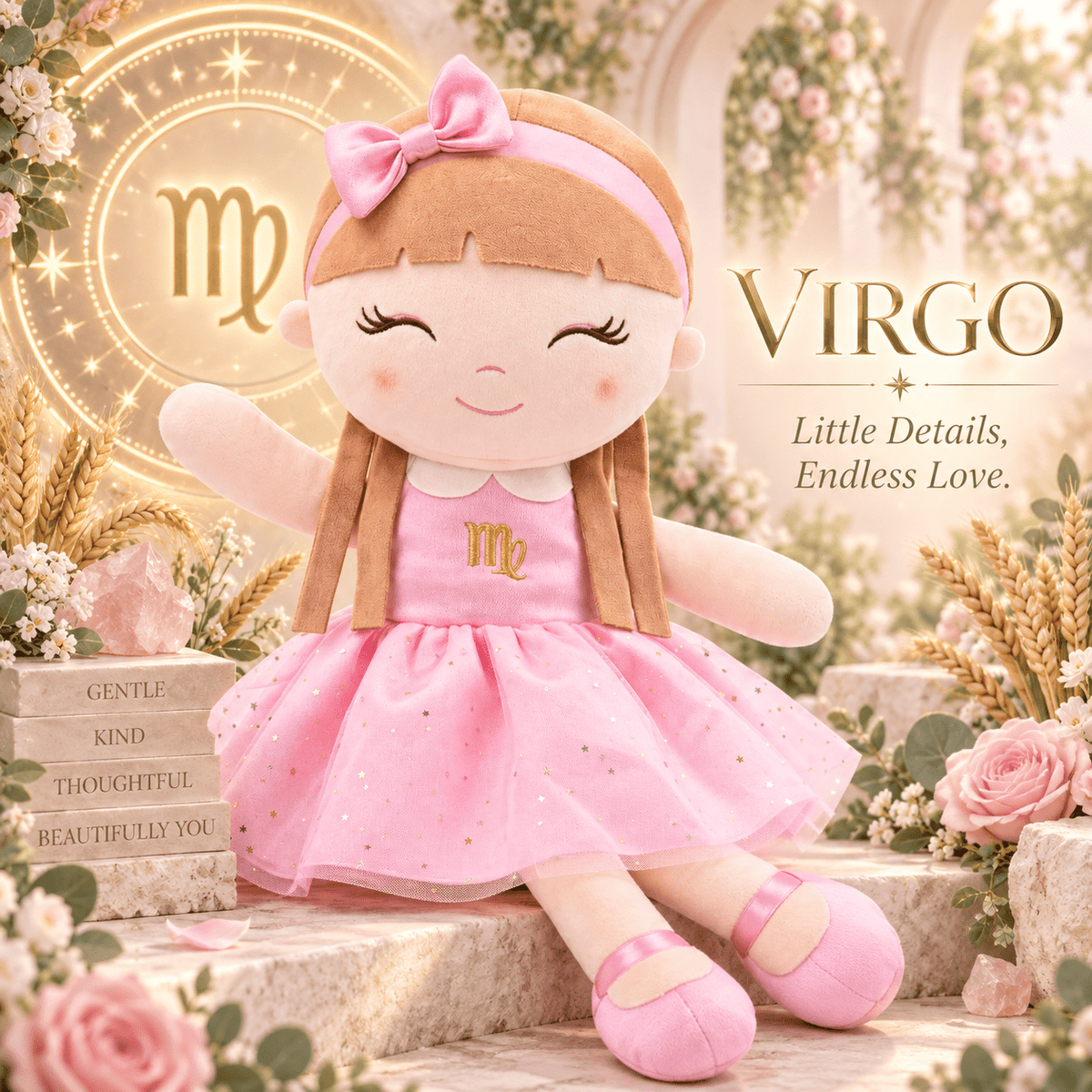 Virgo Zodiac Doll Gift Set – 17-Inch Birthday Gift for Girls - Gloveleya Official