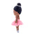 Personalized Gloveleya Ballet Girl Pink Dress Tanned