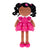 Personalized Heart Curly Princess Doll - Rose Red