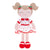 Personalisierte Gloveleya Cherry Girl Doll -Rot 36cm